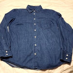 J. Crew Denim Blue Button Down Shirt